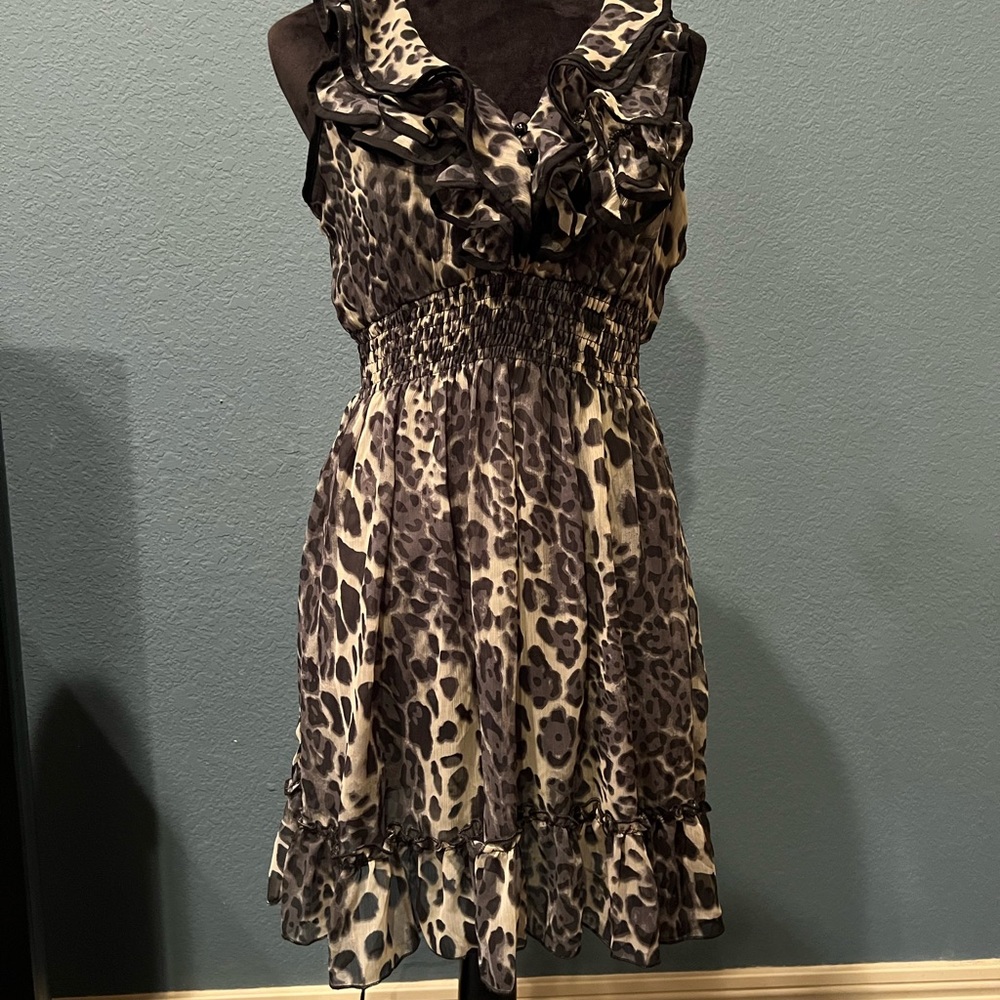 Leopard print dress